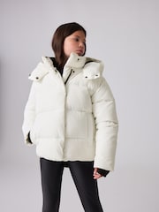 smALLSAINTS White Short Padded Girls Coat - Image 4 of 15