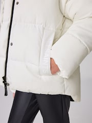 smALLSAINTS White Short Padded Girls Coat - Image 6 of 15