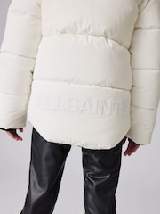 smALLSAINTS White Short Padded Girls Coat - Image 7 of 15