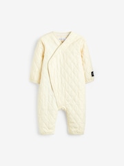 Calvin Klein Jeans Gesteppter Baby-Body aus 100 % Baumwolle, Cream - Bild 1 von 2