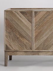 Swoon Light Brown Metz Mango Wood Four Door Sideboard - Image 7 of 7