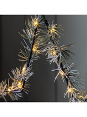 Gallery Home Green Christmas Star Decoration with Pine LED Lights - Image 3 of 4