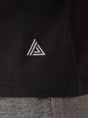 Schwarz - Active Relaxed Fit Textured Training T-Shirt - Bild 6 von 8