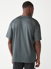 Slate Active Relaxed Fit Textured Training T-Shirt - Image 3 of 7