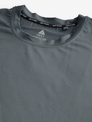 Slate Active Relaxed Fit Textured Training T-Shirt - Image 5 of 7