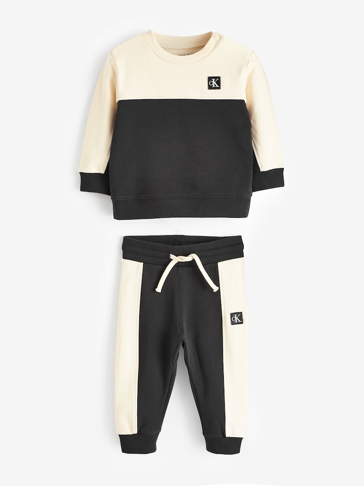 Calvin Klein Jeans Baby Trainingsanzug-Set mit Farbblockdesign - Bild 1 von 1
