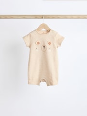 Neutral Bear Baby Rompers 3 Pack (0mths-3yrs) - Image 4 of 10