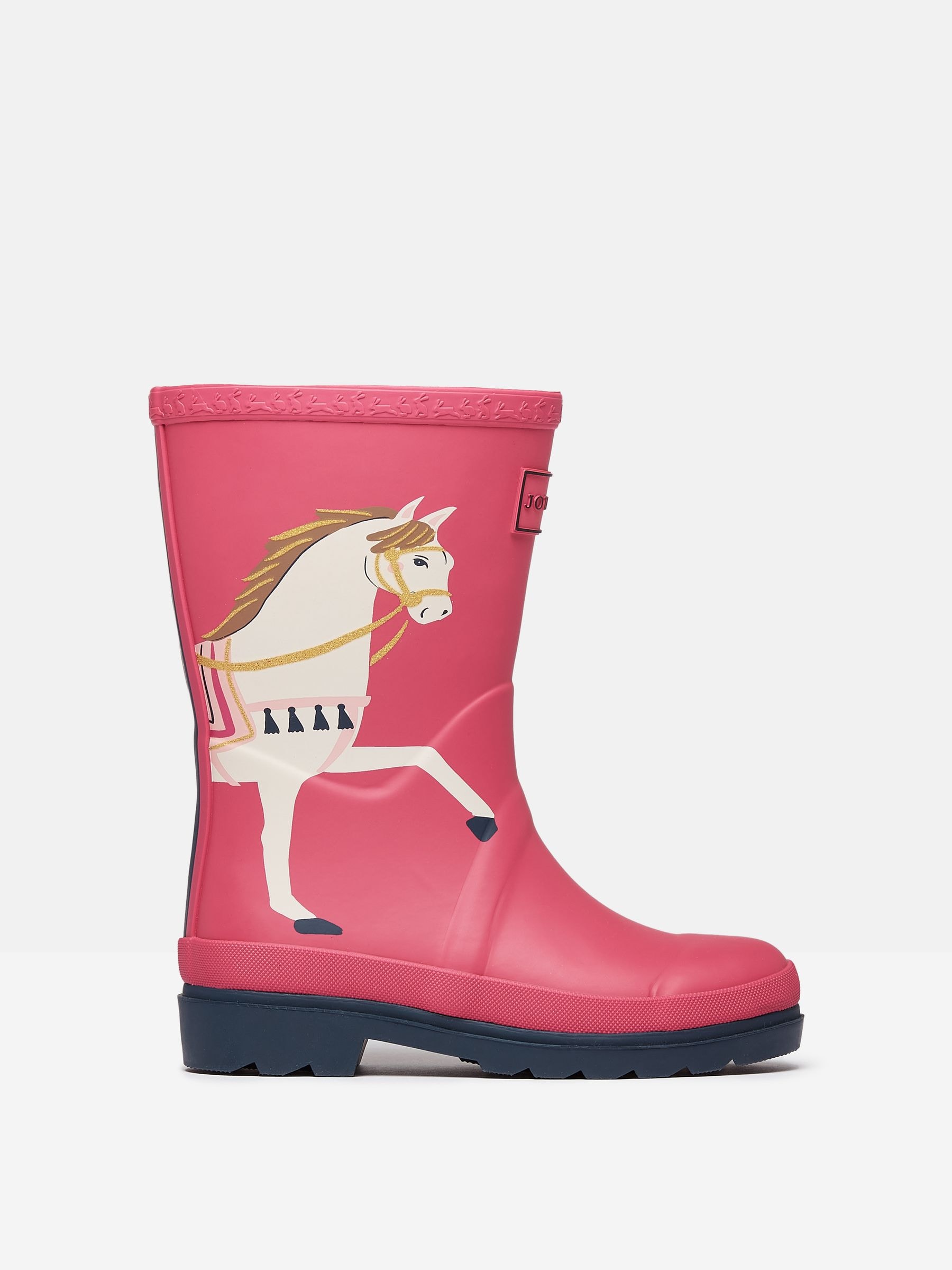 Joules pink wellies sales