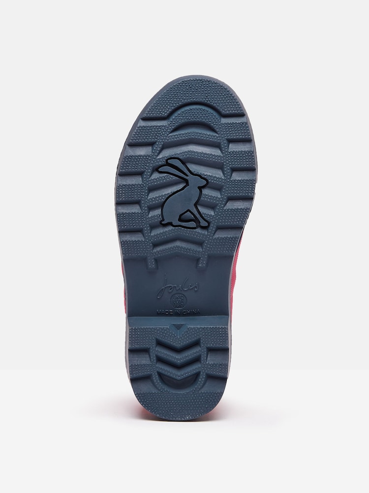 Joules Girls' Splashwell Pink Horse Wellies - Image 5 of 5