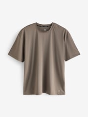 Stone - Active Relaxed Fit Textured Training T-Shirt - Bild 3 von 3