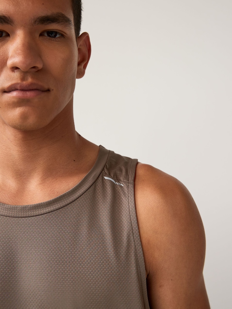 Sage Green Active Textured Training Vest - Image 1 of 9