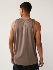 Sage Green Active Textured Training Vest - Image 4 of 9