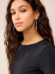 Black Short Sleeve T-Shirt Bodysuit - Image 2 of 6