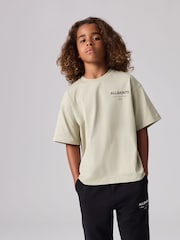 smALLSAINTS Stone Oversized Underground Crew 100% Cotton T-Shirt - Image 1 of 7