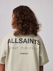 smALLSAINTS Stone Oversized Underground Crew 100% Cotton T-Shirt - Image 3 of 7