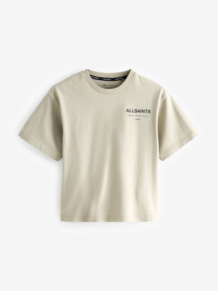 smALLSAINTS Stone Oversized Underground Crew 100% Cotton T-Shirt - Image 4 of 7