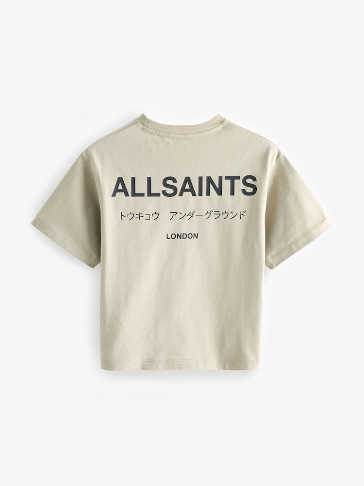 smALLSAINTS Stone Oversized Underground Crew 100% Cotton T-Shirt - Image 5 of 7