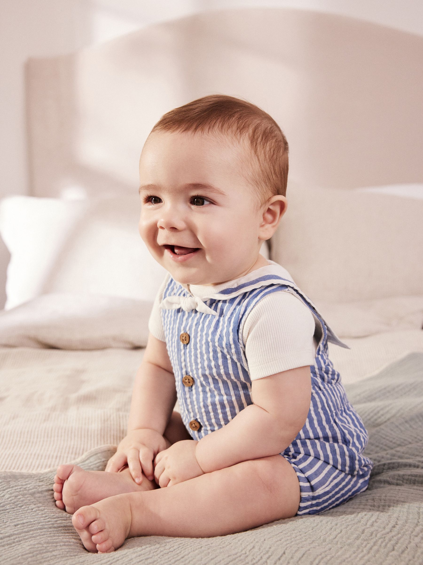 Acheter Marin bleu Barboteuse tissee bebe 0 mois a 2 ans from Next Luxembourg