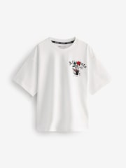 smALLSAINTS White/Magick Boys Oversized Graphic Crew T-Shirt - Image 4 of 7
