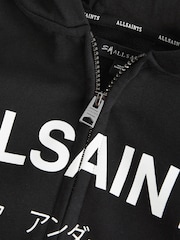 smALLSAINTS Black Underground Oversized Zip 100% Cotton Hoodie - Image 10 of 11