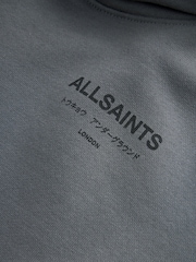 smALLSAINTS Charcoal Grey Oversized Underground Pullover Hoodie - Image 8 of 10