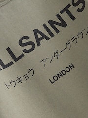 smALLSAINTS Khaki Green Oversized Underground Crew Sweatshirt - Image 5 of 8