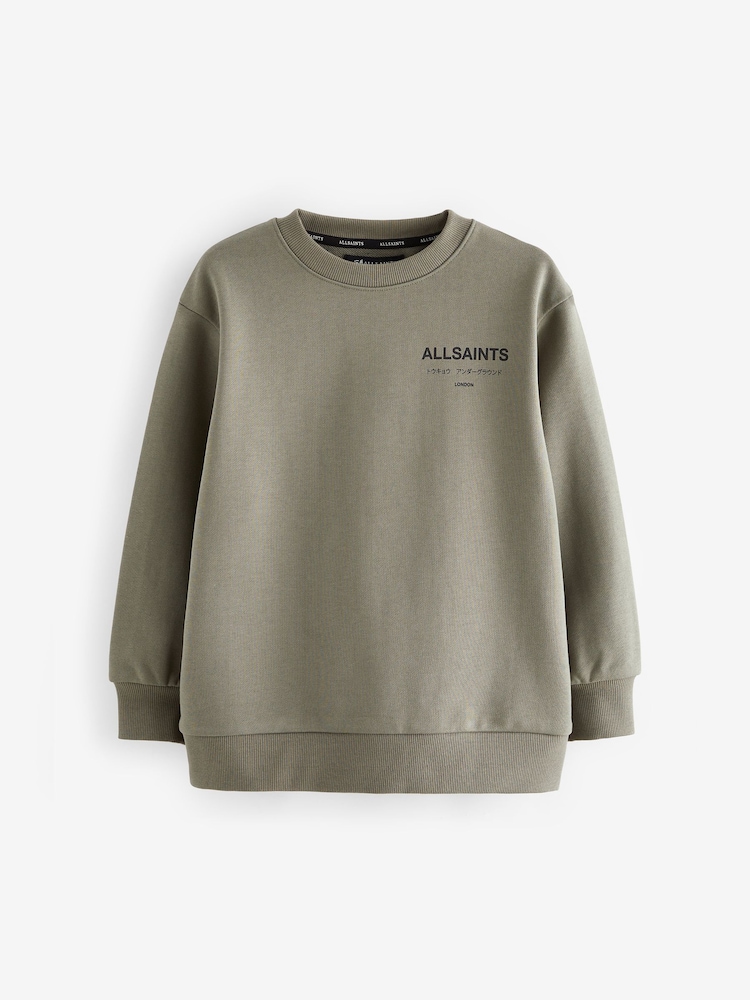 Vert kaki - SmallSaints Sweat-shirt oversize Underground Col rond - Image 7 of 8