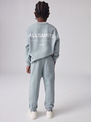 smALLSAINTS Pale Blue Oversized Underground Crew Sweatshirt - Image 2 of 6