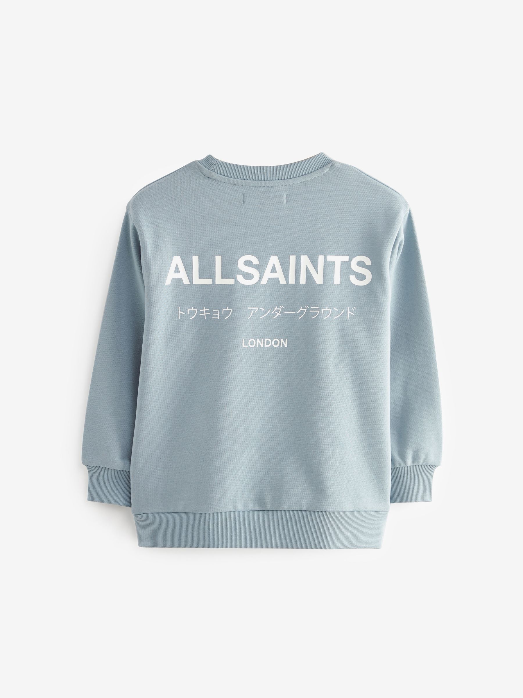 smALLSAINTS Pale Blue Oversized Underground Crew Sweatshirt - Image 4 of 6