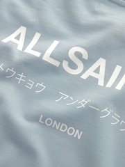 smALLSAINTS Pale Blue Oversized Underground Crew Sweatshirt - Image 6 of 6