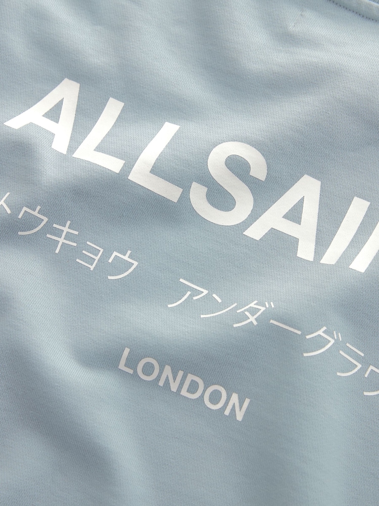 smALLSAINTS Pale Blue Oversized Underground Crew Sweatshirt - Image 6 of 6
