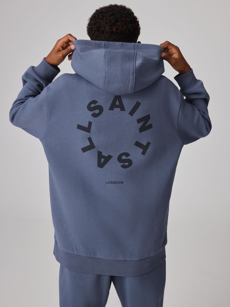 smALLSAINTS Tierra 100 % Baumwolle Oversized-Pullover mit Logo-Kapuze - Bild 2 von 6