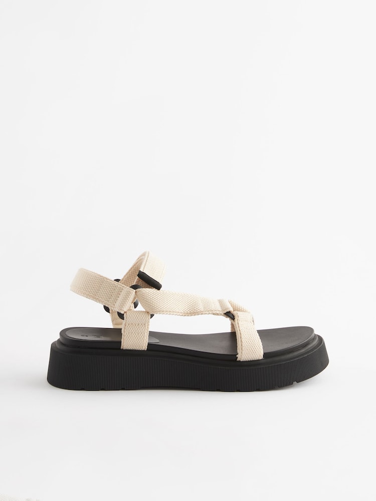 Bone Webbing Chunky Sandals - Image 2 of 5 Bone Webbing Chunky Sandals - Image 2 of 5