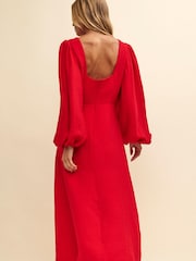 Nobodys Child Red Zora Midi Dress - Image 2 of 4