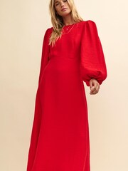 Nobodys Child Red Zora Midi Dress - Image 3 of 4