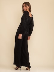 Nobodys Child Lettie Jacquard Black Jumpsuit - Image 2 of 4