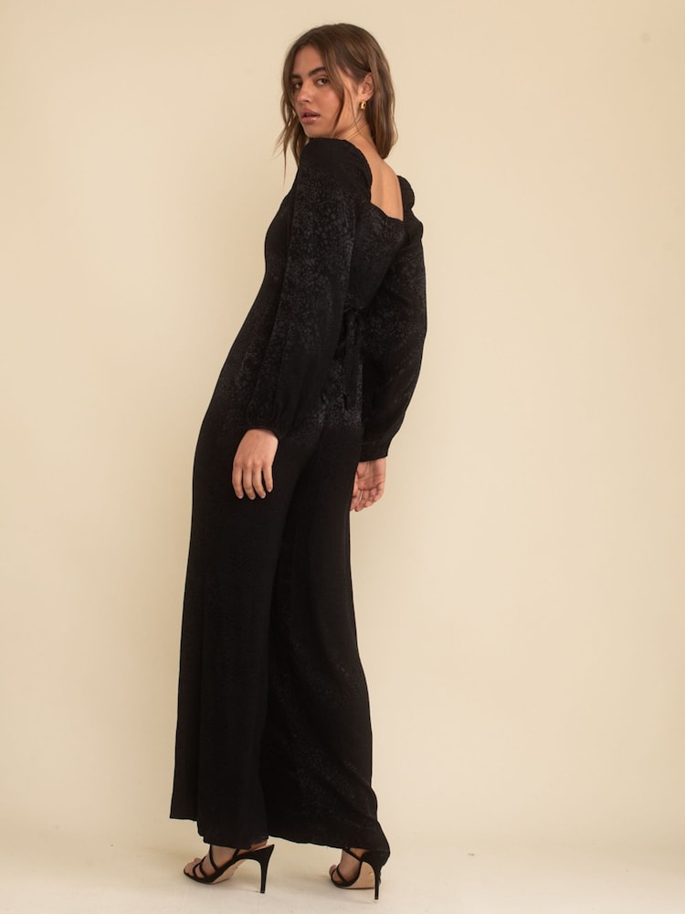 Nobodys Child Lettie Jacquard Black Jumpsuit - Image 2 of 4