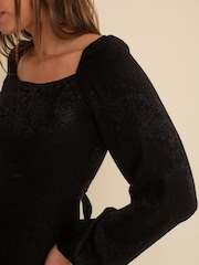 Nobodys Child Lettie Jacquard Black Jumpsuit - Image 4 of 4
