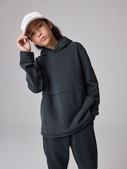 smALLSAINTS Washed Black Boys Ramskull 100% Cotton Hoodie and Jogger Set - Image 3 of 15