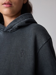 smALLSAINTS Washed Black Boys Ramskull 100% Cotton Hoodie and Jogger Set - Image 6 of 15
