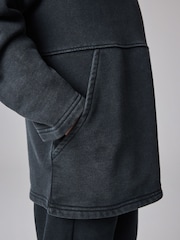 smALLSAINTS Washed Black Boys Ramskull 100% Cotton Hoodie and Jogger Set - Image 7 of 15