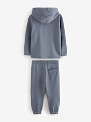 smALLSAINTS Mid Blue Boys Ramskull 100% Cotton Hoodie and Jogger Set - Image 10 of 12