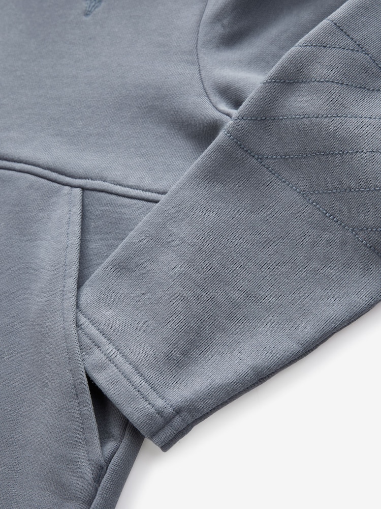 smALLSAINTS Mid Blue Boys Ramskull 100% Cotton Hoodie and Jogger Set - Image 12 of 12