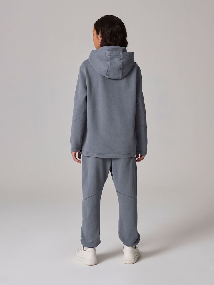 smALLSAINTS Mid Blue Boys Ramskull 100% Cotton Hoodie and Jogger Set - Image 2 of 12