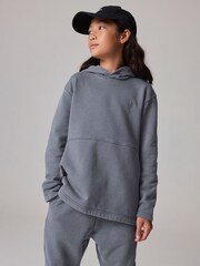 smALLSAINTS Mid Blue Boys Ramskull 100% Cotton Hoodie and Jogger Set - Image 3 of 12