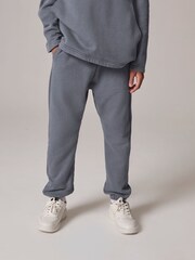 smALLSAINTS Mid Blue Boys Ramskull 100% Cotton Hoodie and Jogger Set - Image 4 of 12