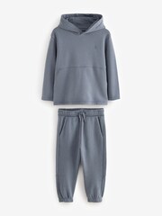 smALLSAINTS Mid Blue Boys Ramskull 100% Cotton Hoodie and Jogger Set - Image 9 of 12