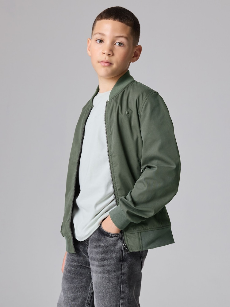 smALLSAINTS Khaki Green Bassett Boys Bomber Jacket - Image 1 of 11