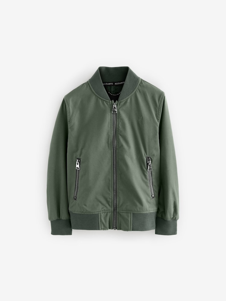 smALLSAINTS Khaki Green Bassett Boys Bomber Jacket - Image 7 of 11