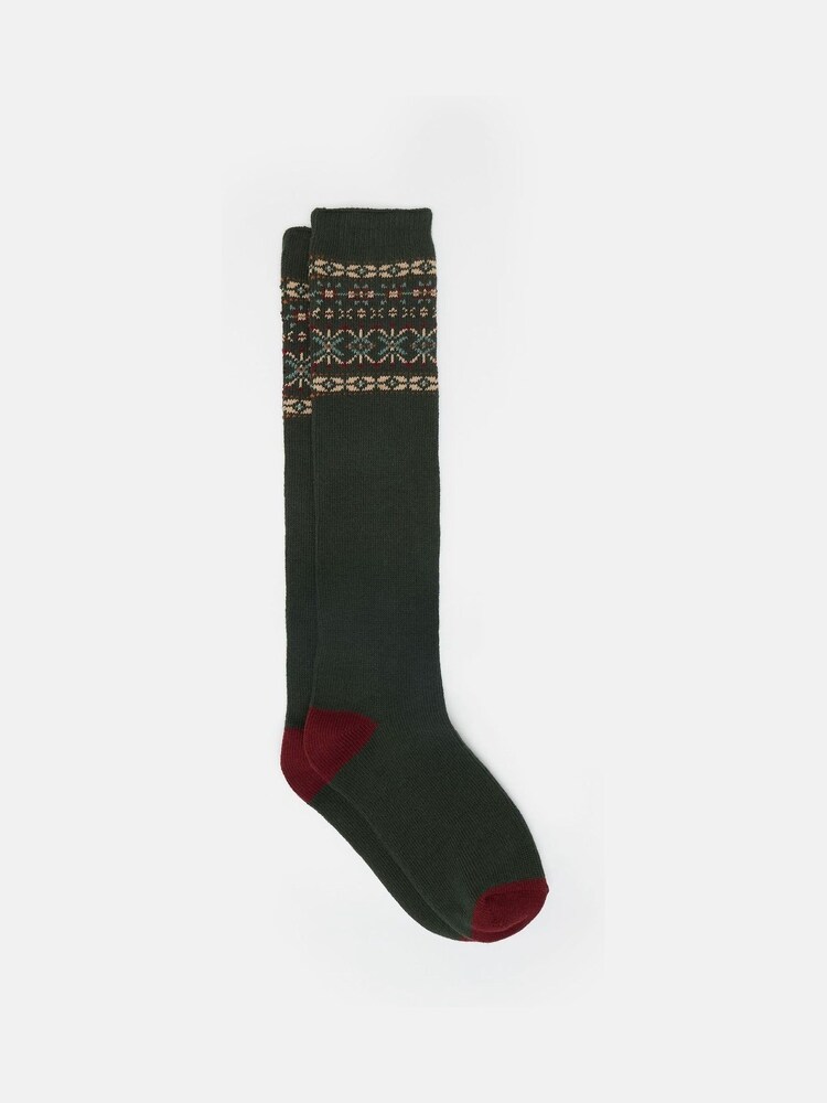 Joules Men's Wader Khaki Green Mens Welly Socks - Image 1 of 6